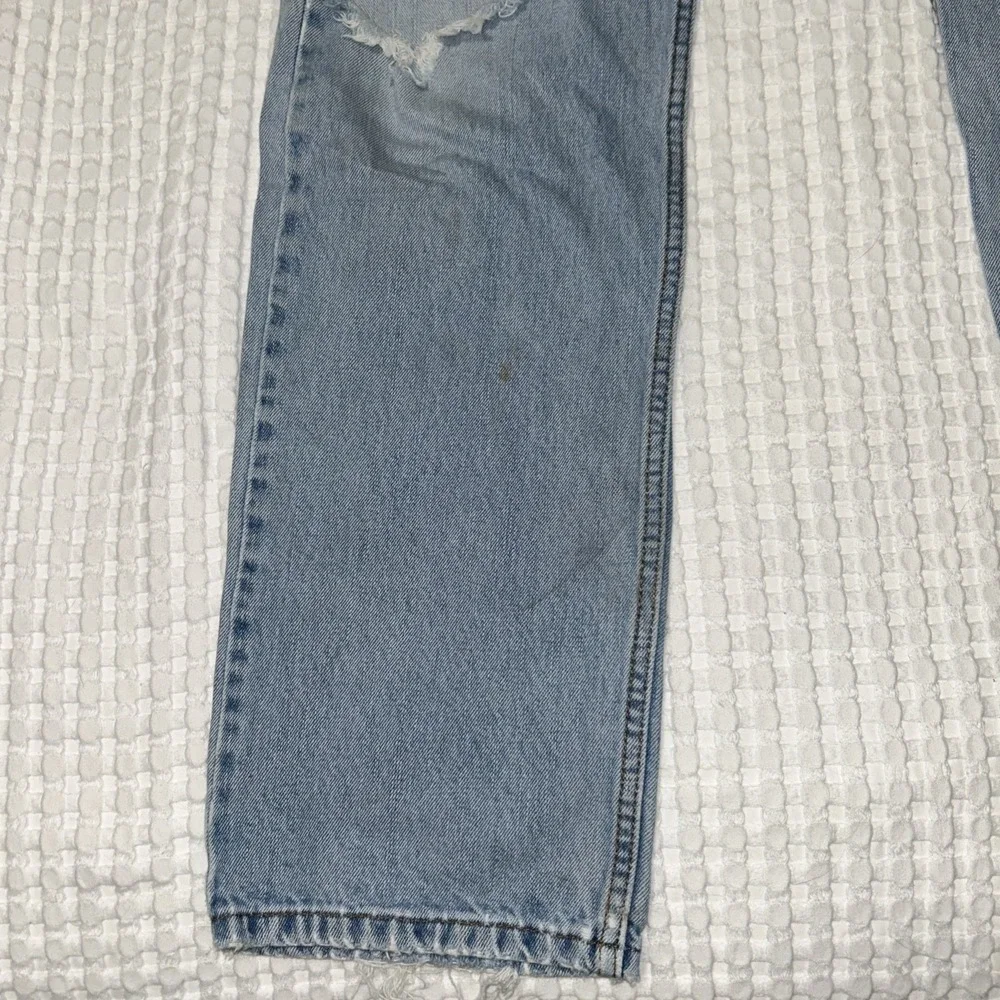 Vintage Y2K Levi's 505 Jeans 34x34 Light Wash Destroyed Distressed Grunge